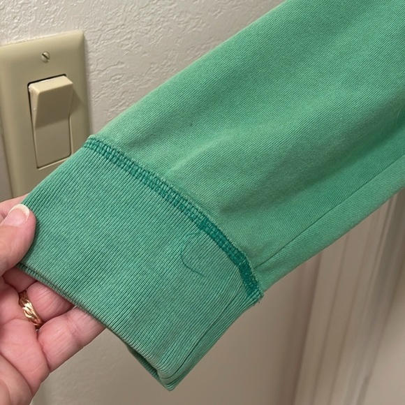 Aeropostale hoodie full zipper front men’s size XXL Green with logos, stained - Picture 5 of 14